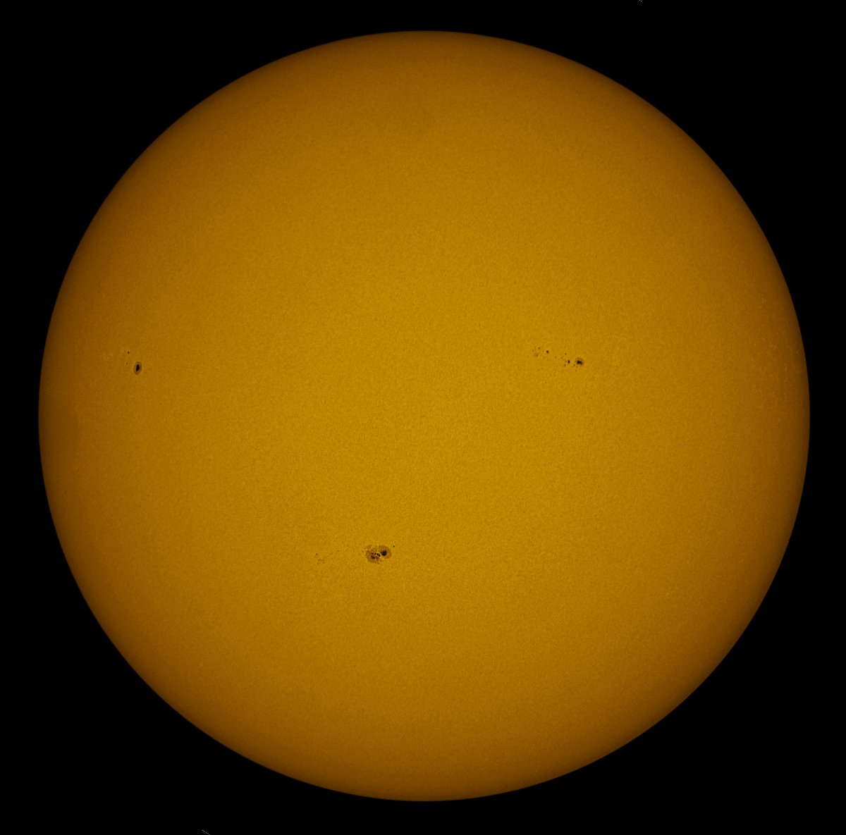 Solar Disk in white light 10/08/2016