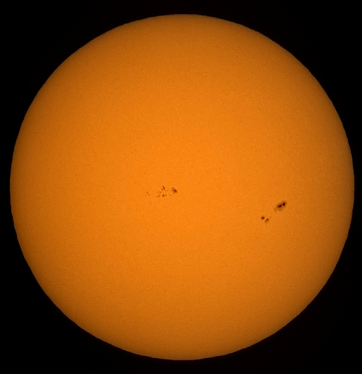 Solar image in white light 10/17/26