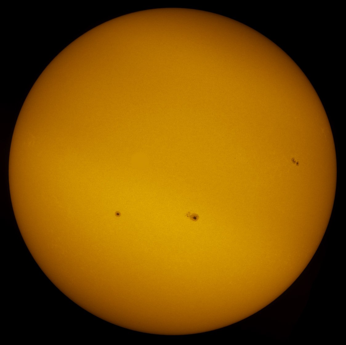 Solar Disk in white light 10/27/2012