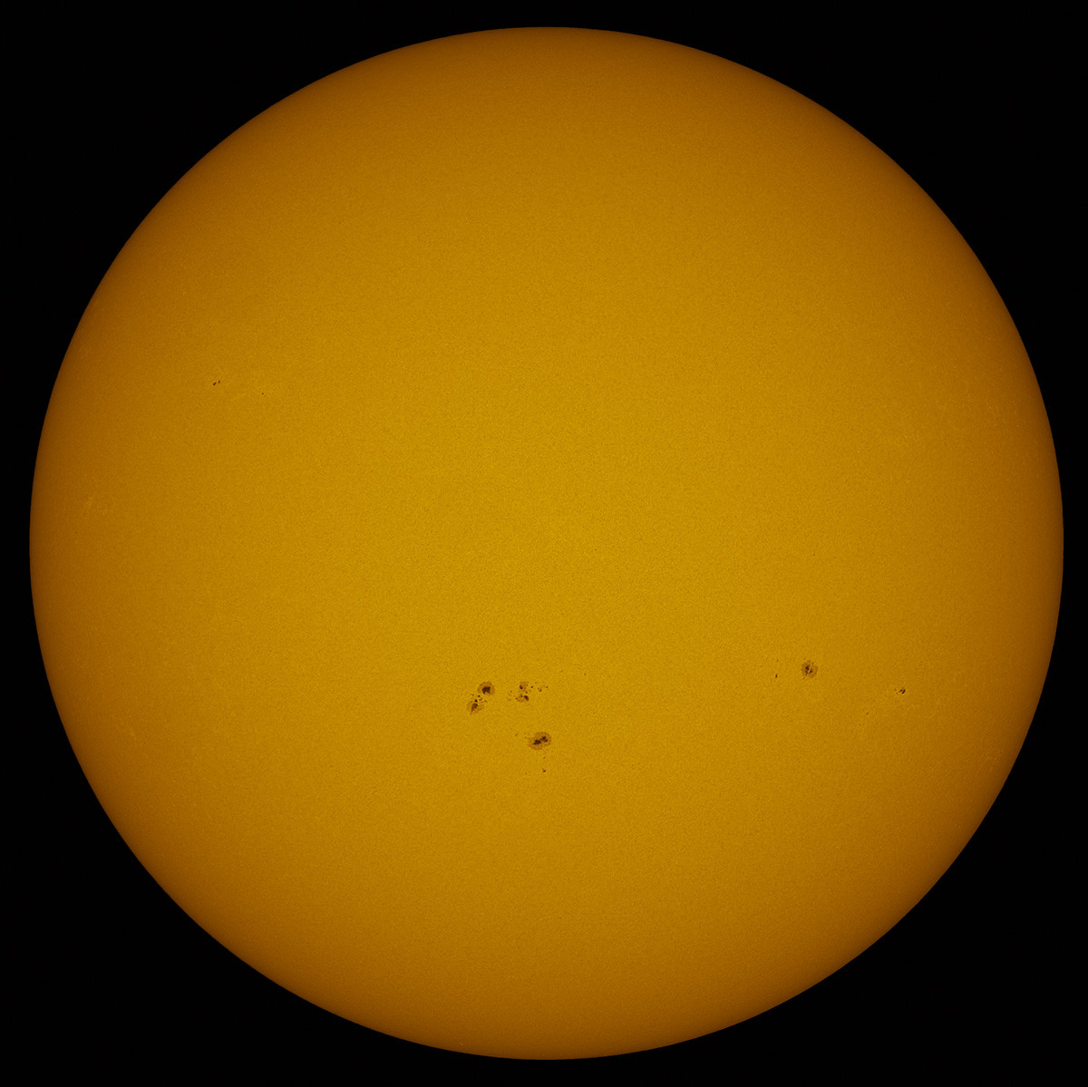 Solar Disk in white light 11/01/2013
