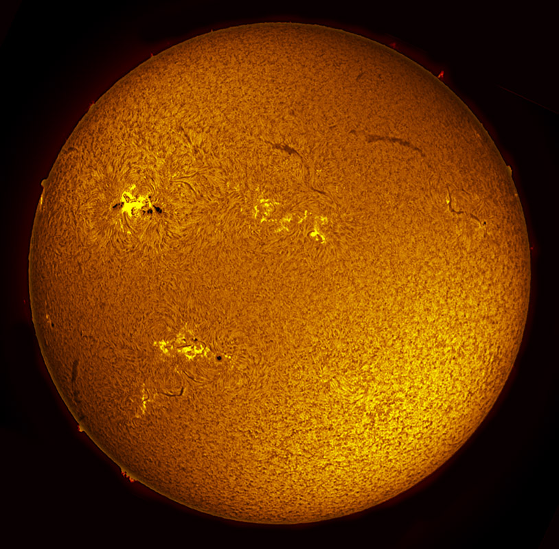 Solar Disk in h-alpha 11/05/2011
