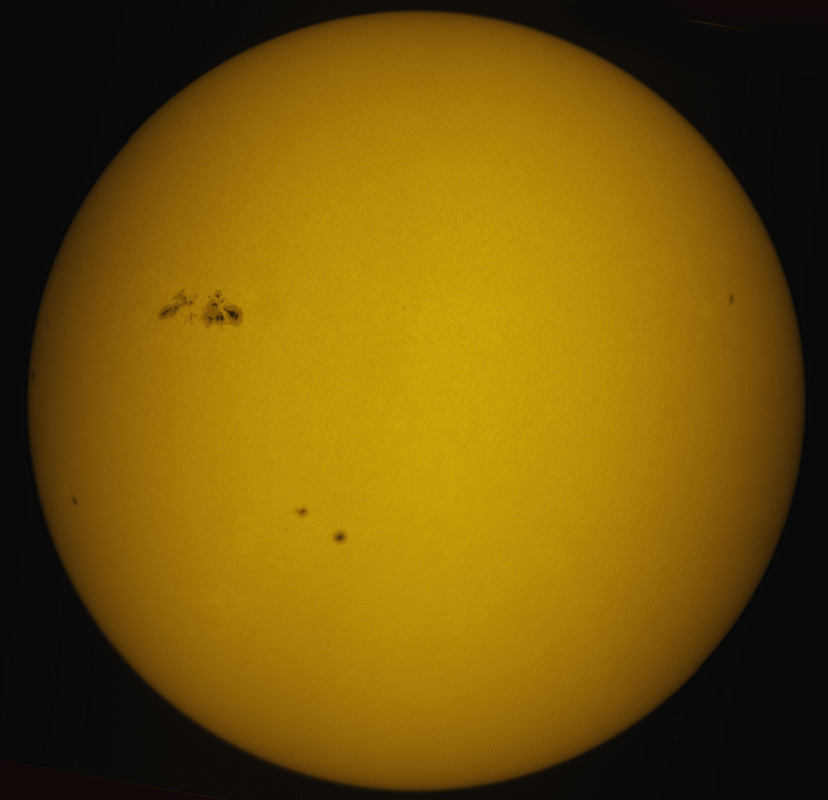 Solar Disk in white light 11/05/2011
