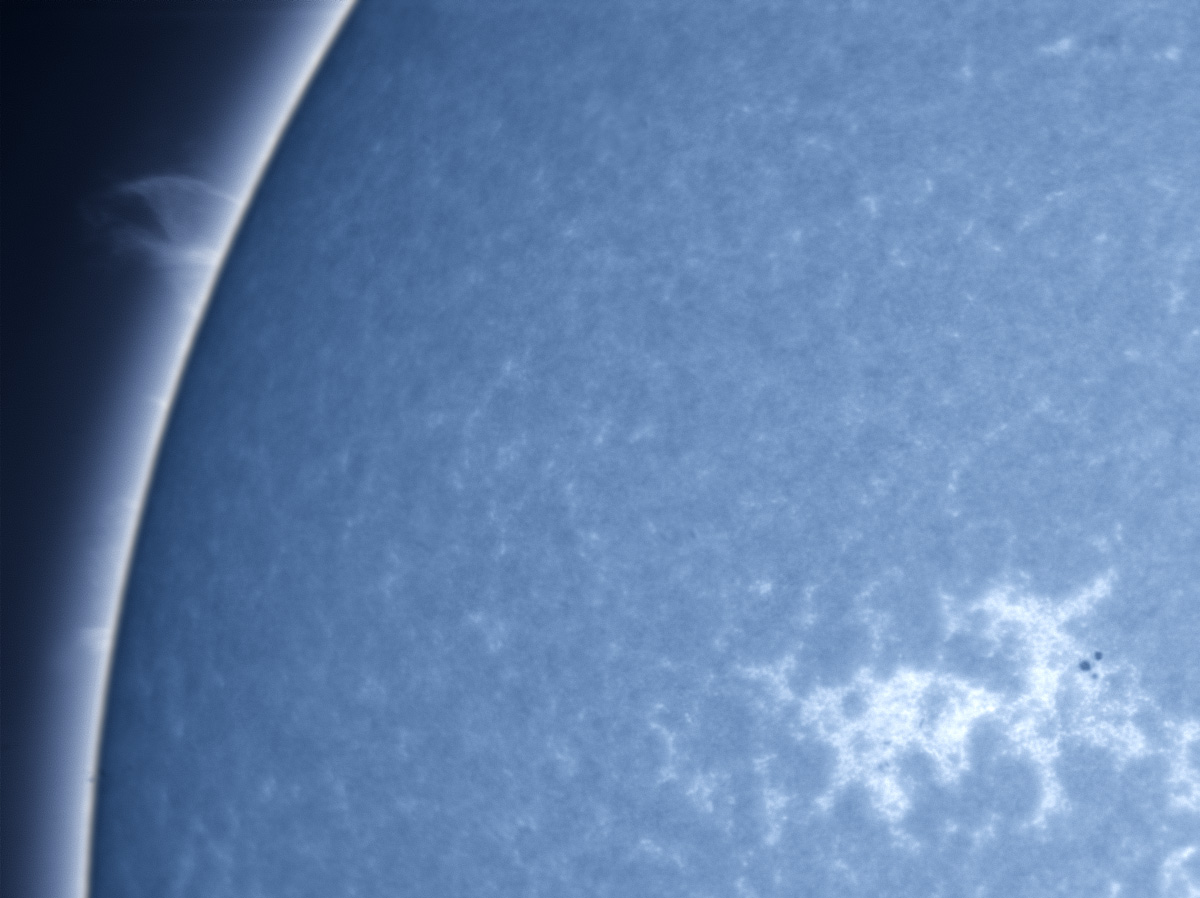 Prominence in CaK 11/17/2012