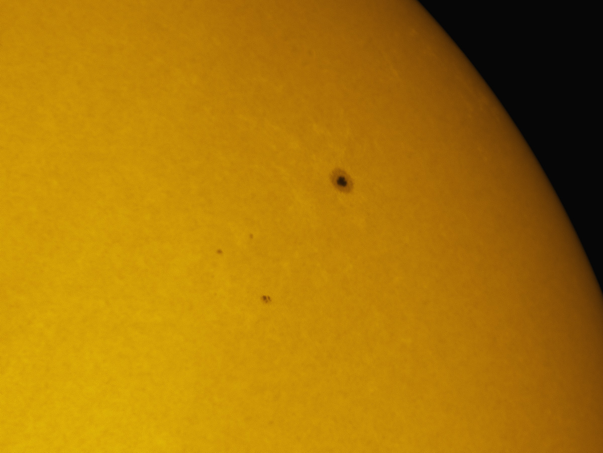 Sunspot 1612 in white light 11/17/2012