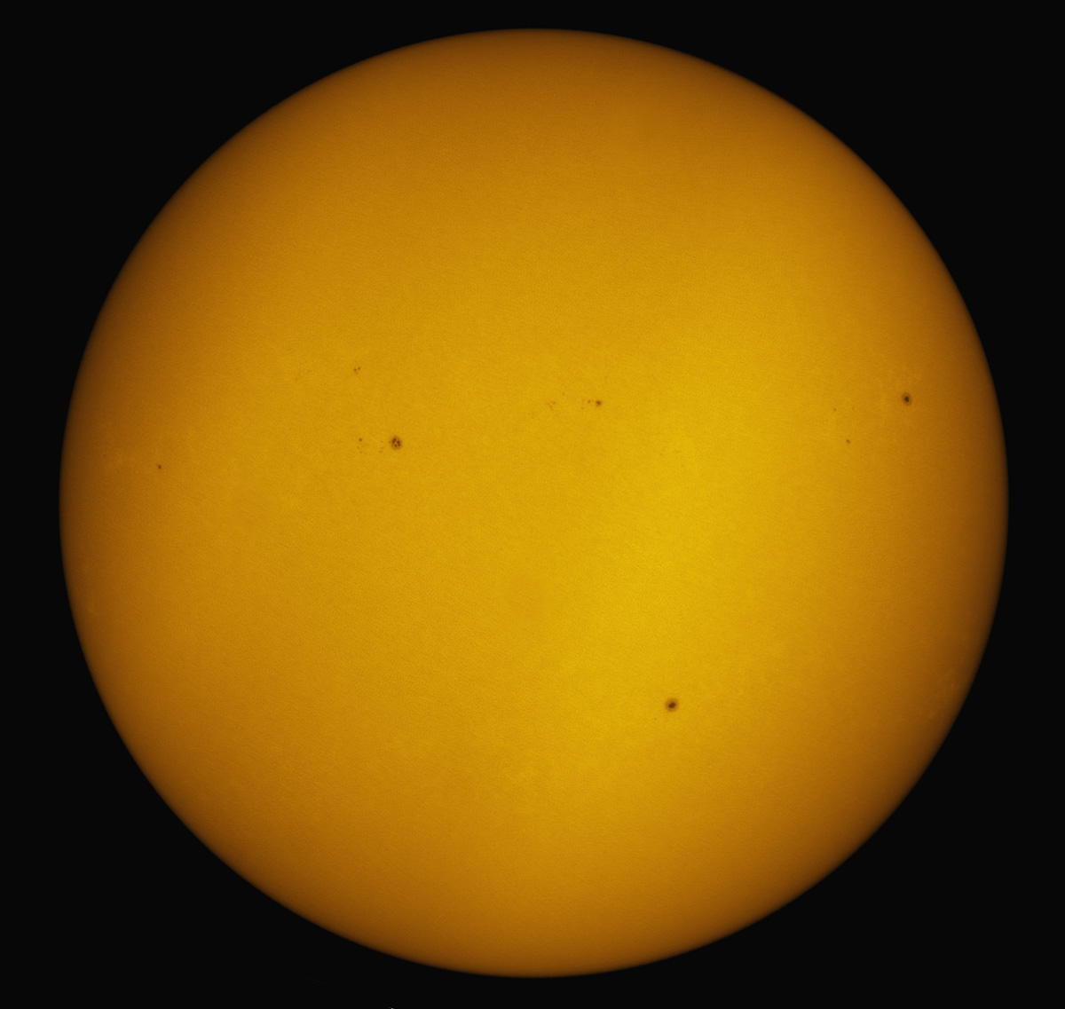 Solar Disk in white light 11/17/2012