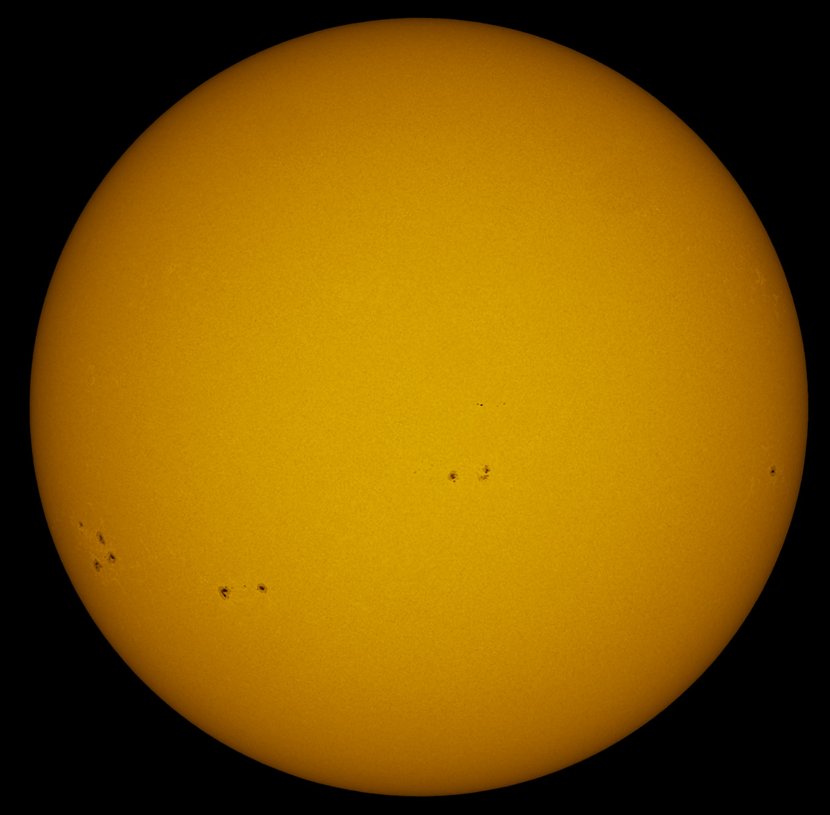 Solar Disk in white light 11/28/2013
