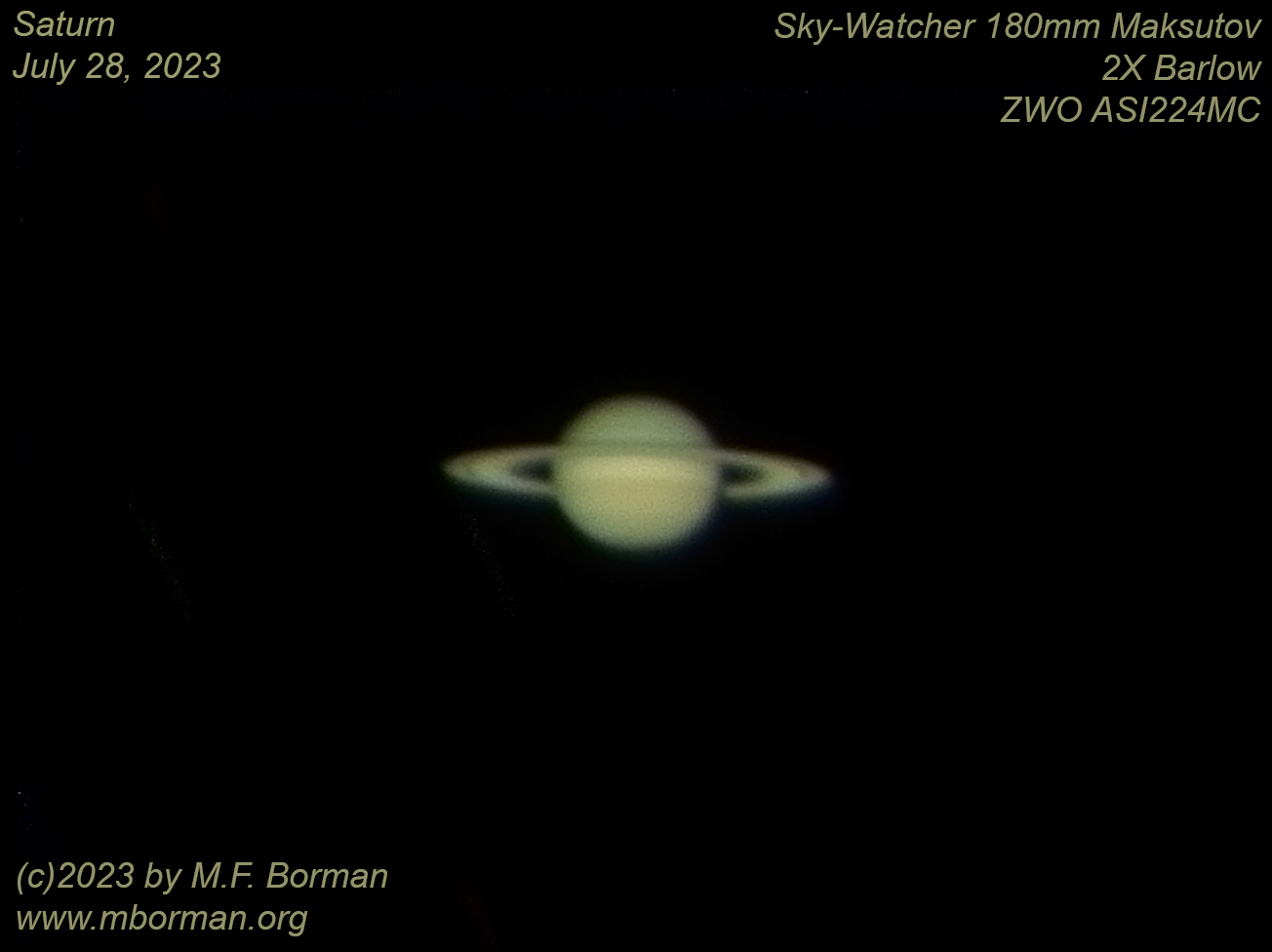 Saturn 07/28/2023