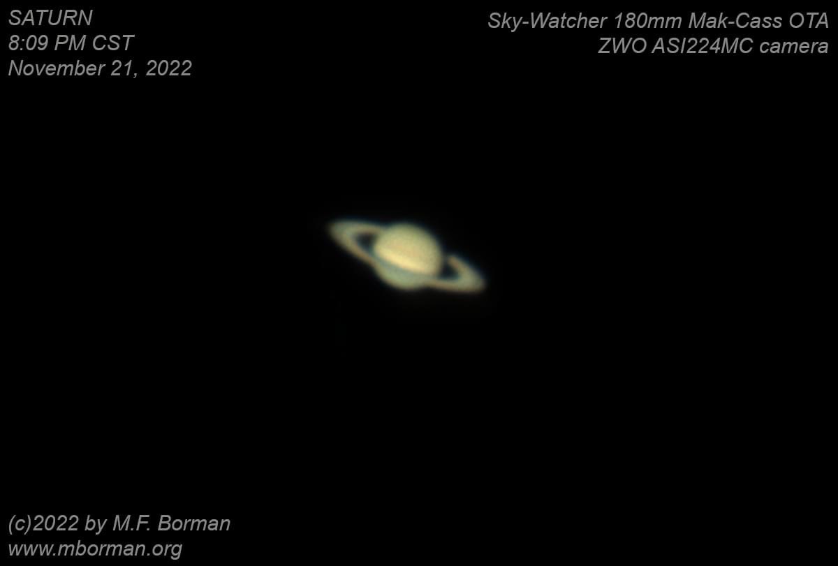 Saturn 11/21/2022