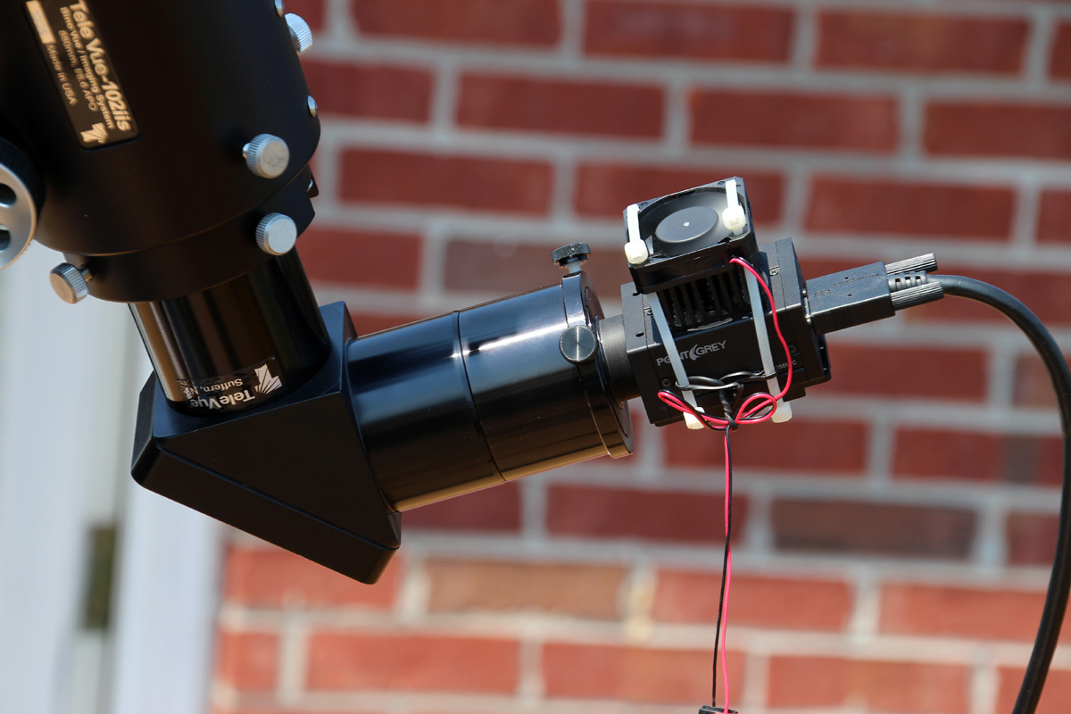 My solar imaging setup with some sunflowers