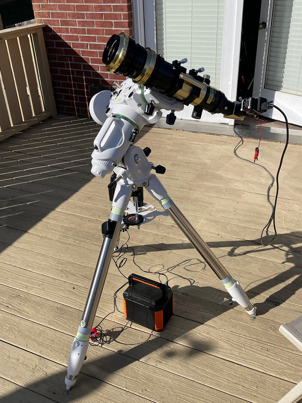 Coronado SM70 III H-alpha Telescope, PGR Grasshopper 3 camera, Sky-Watcher EQ6-R mount
