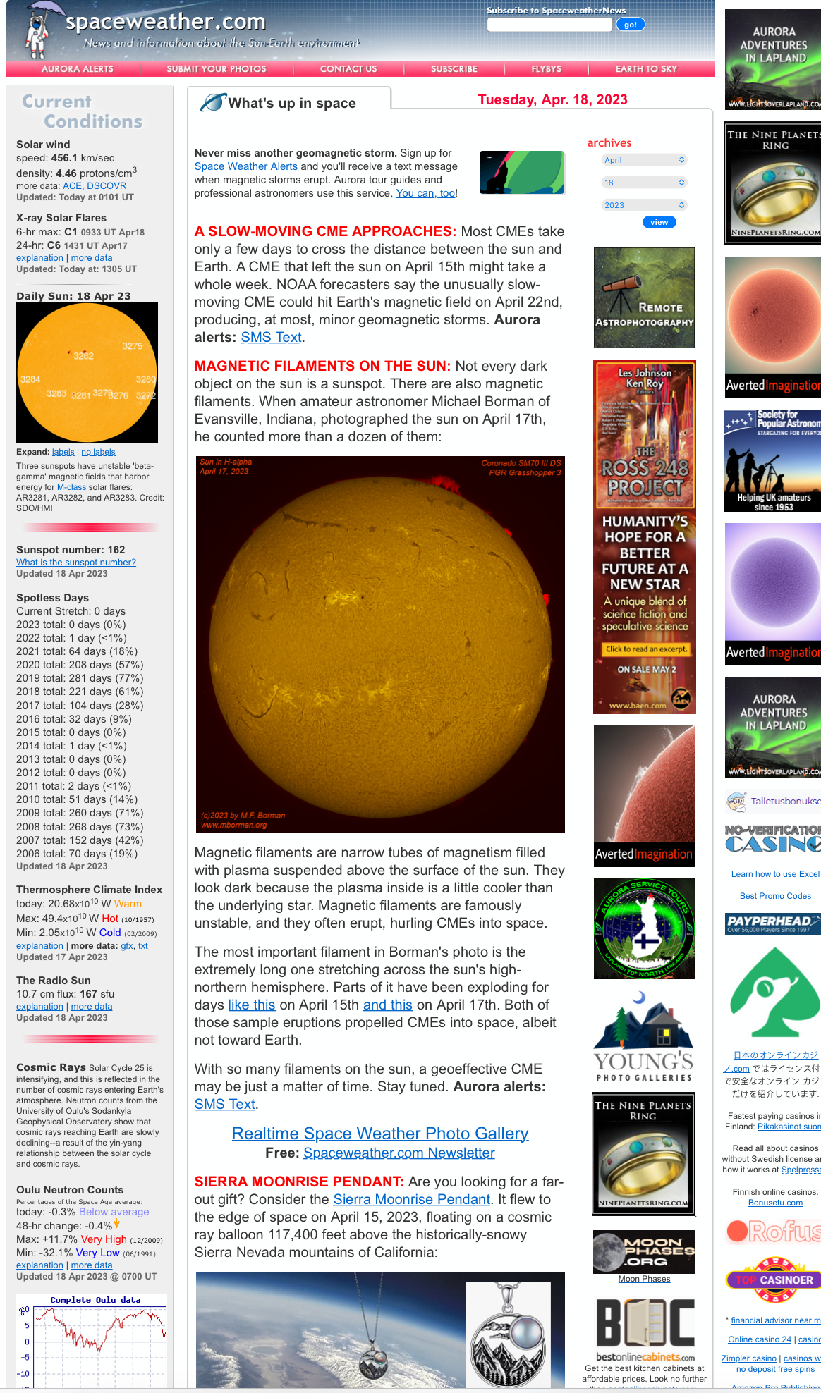 Spaceweather Website