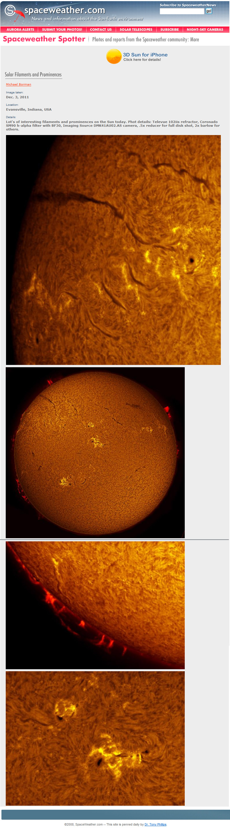Spaceweather Website