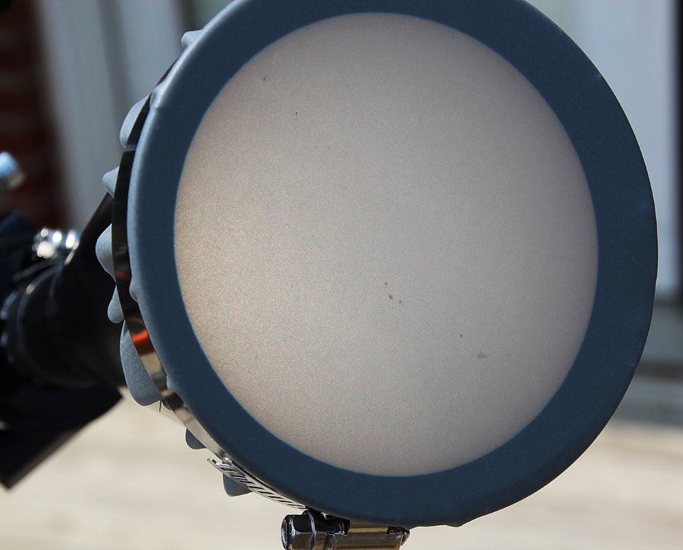 Transit Of Venus Visual Telescope Setup, Solar Funnel 05/28/2012